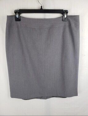 Worthington Works Gray Knee-Length Pencil Skirt for Work Career Office Sz 12